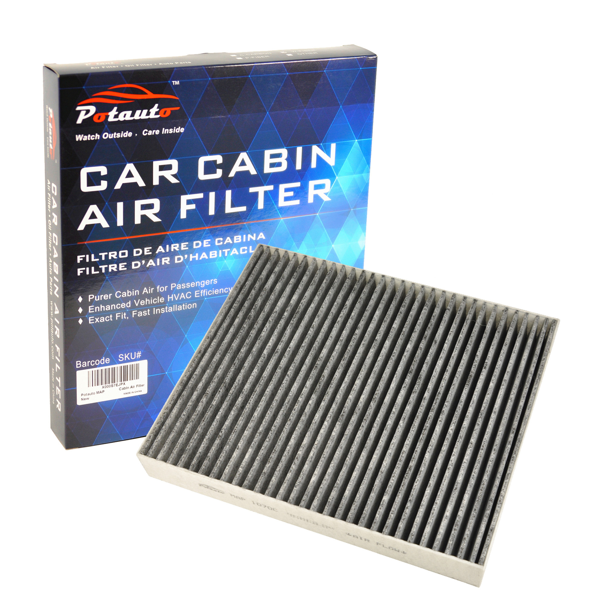 POTAUTO Cabin Air Filter Replacement Fits Buick, Cadillac, Chevrolet